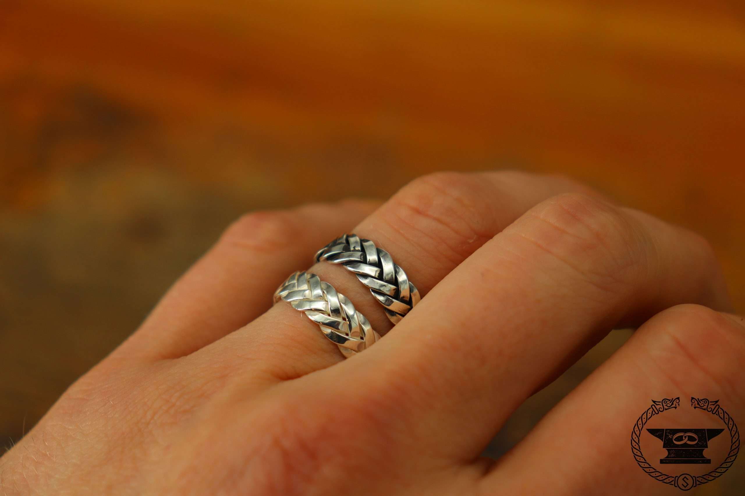 Flat Braided Ring in Sterling Silver II