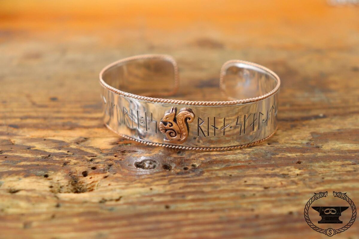 Armreif Ratatoskr Bronze Sterlingsilber