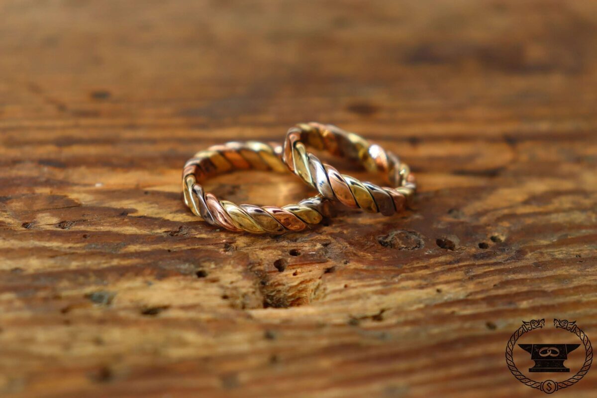 Eheringe Tricolor Gold 585