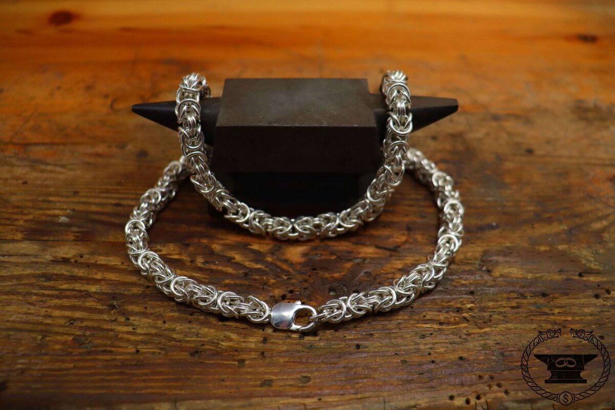 Halskette Königskette Sterlingsilber