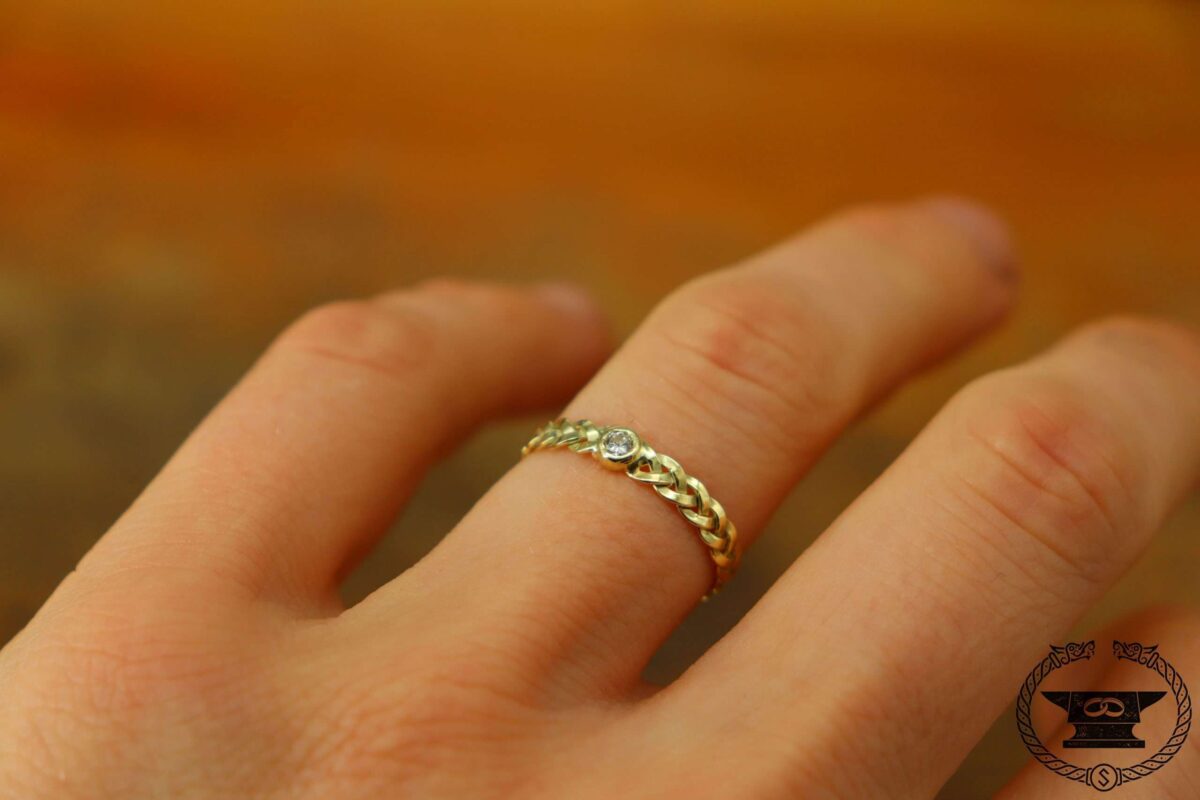 Verlobungsring Gelbgold 585 mit Brilliant