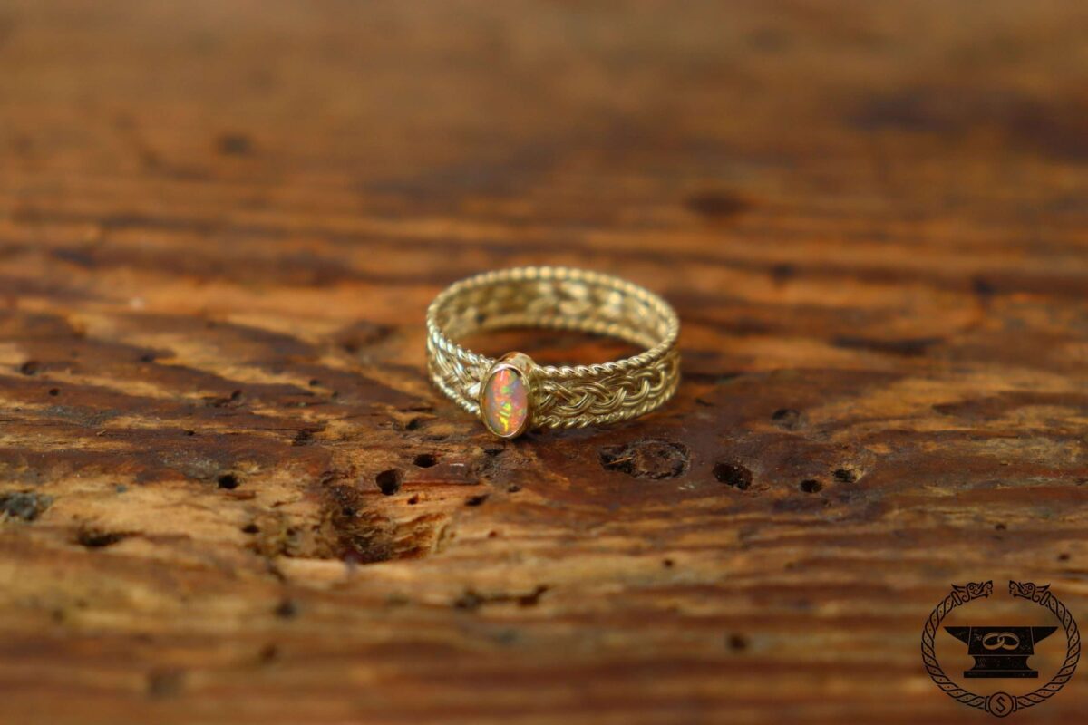 Verlobungsring Gelbgold 585 mit Opal