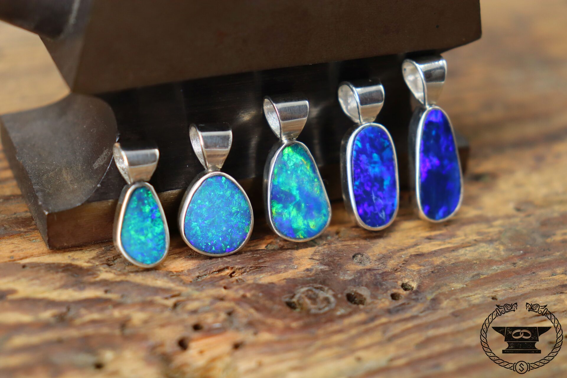 Opal Anhänger Sterlingsilber