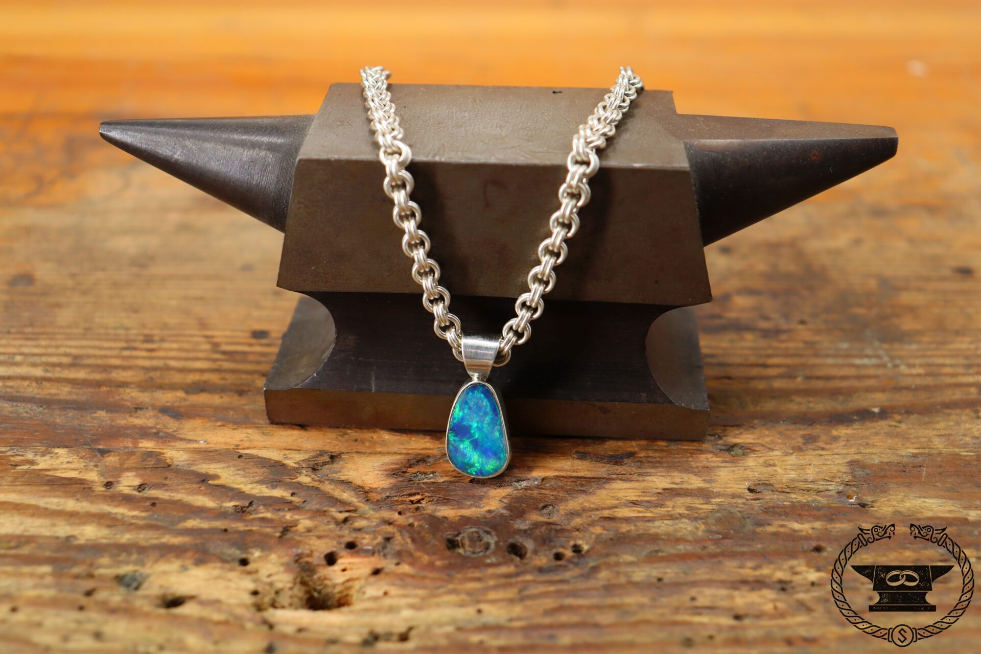 Opal Anhänger Sterlingsilber