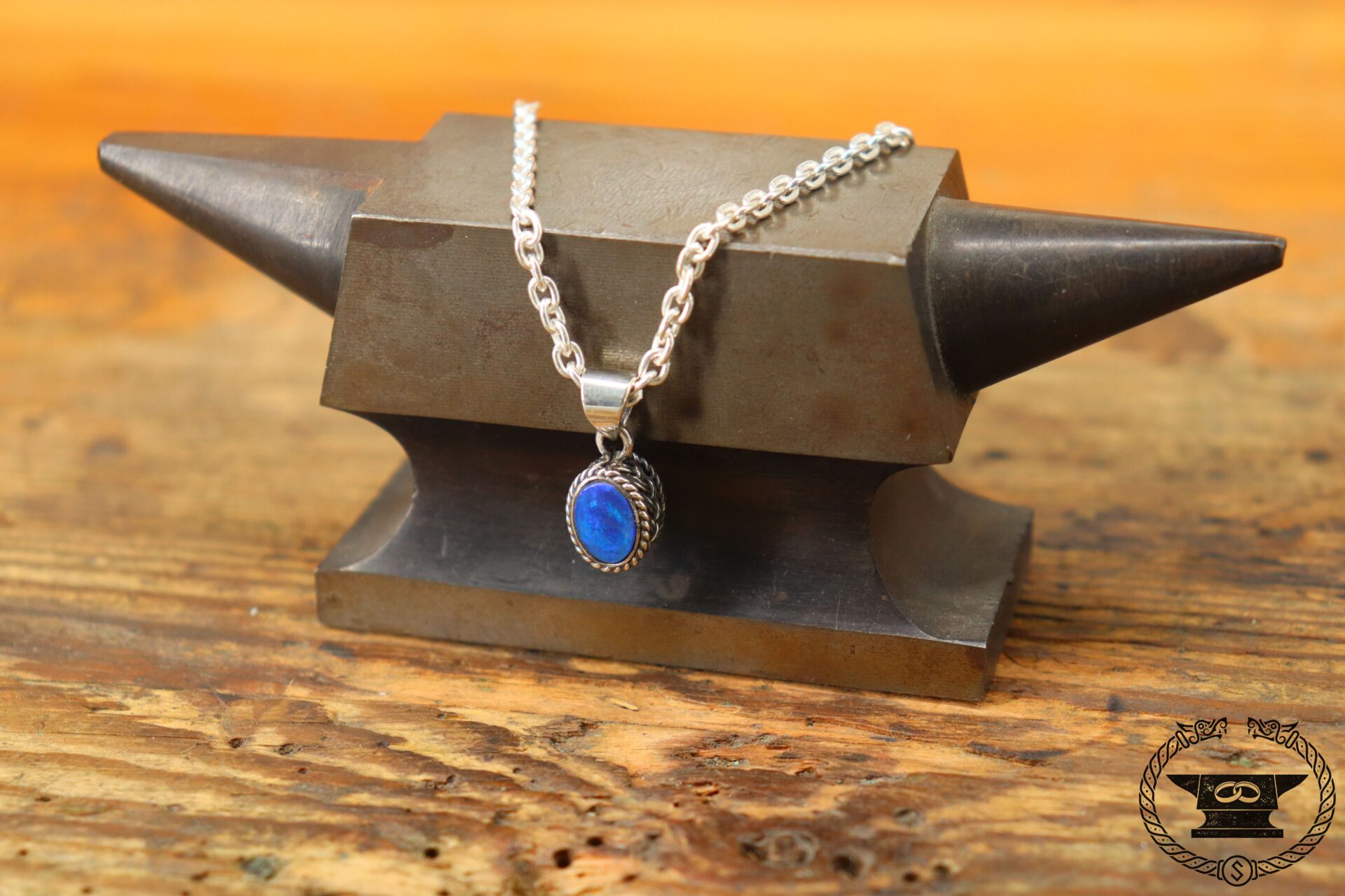 Anhänger Opal zwei Seiten Sterlingsilber