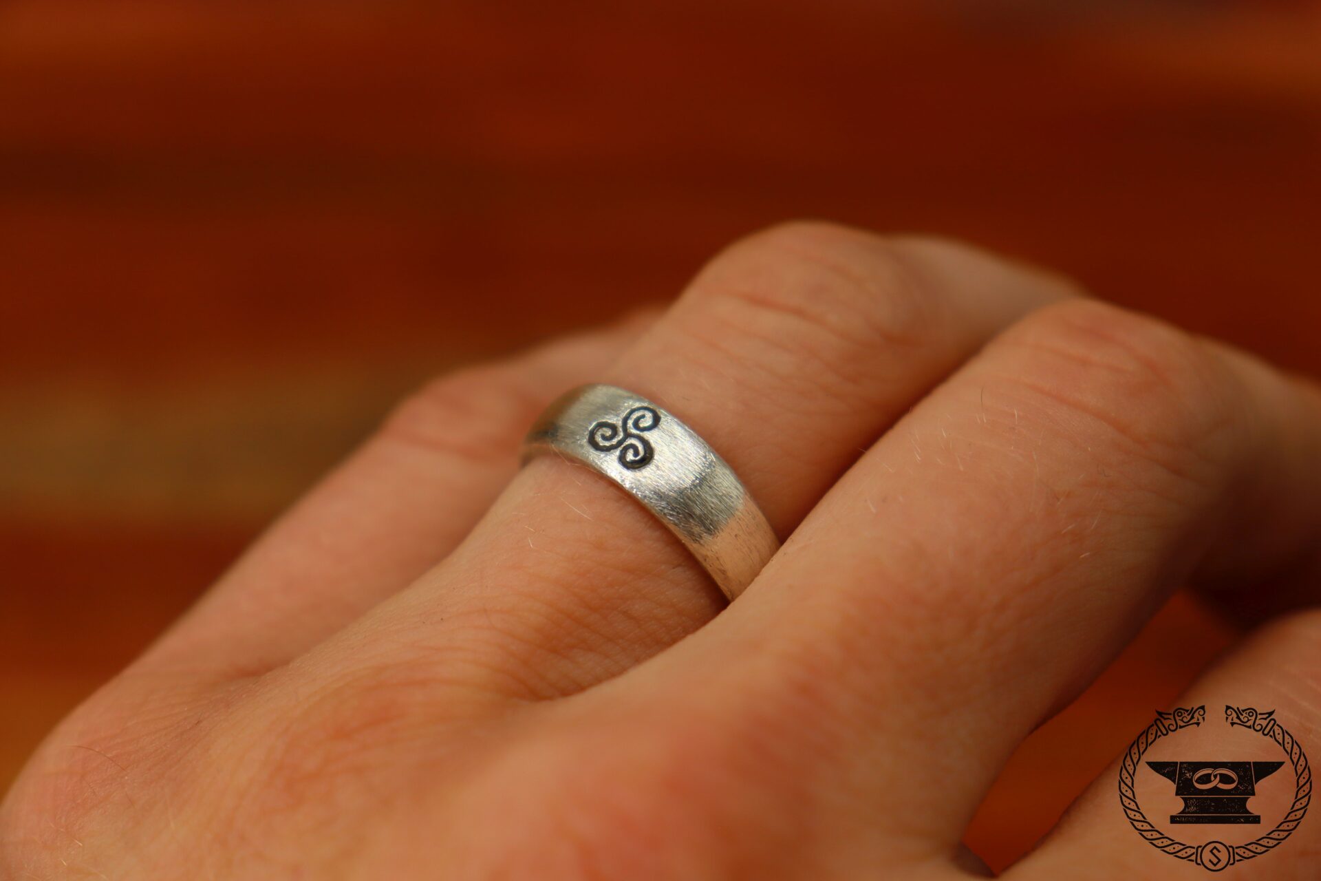 Triskele Ring Sterlingsilber