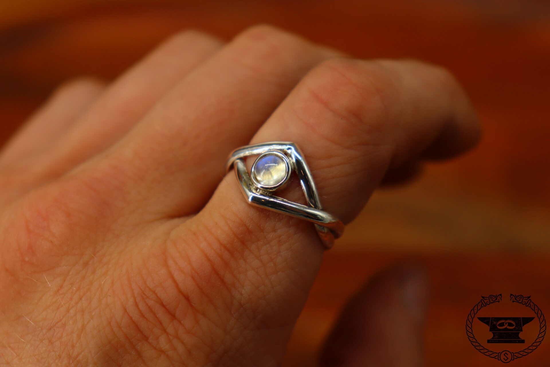 Ring Elfe Sterlingsilber Mondstein